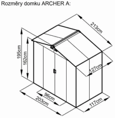 ARCHER A domek šedý