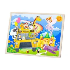 Dřevěné puzzle ZOO MHBH1180