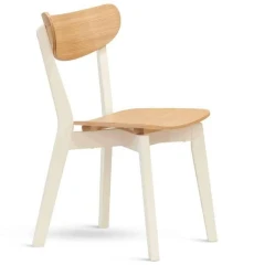 Jídelní židle NICO - dub/bílá č.1
