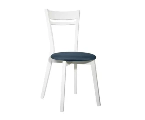 Jídelní židle KEITA, bílá/navy č.1