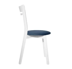 Jídelní židle KEITA, bílá/navy č.2
