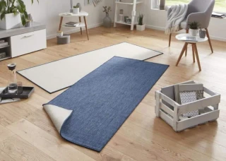 NORTHRUGS - Hanse Home koberce kusový koberec Twin-Wendeteppiche 103100 blau creme