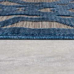 Flair Rugs kusový koberec Piatto Oro Blue kruh