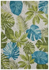 Hanse Home kusový koberec Flair 105617 Tropical Leaves Turqouise Green