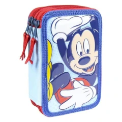 Školní penál třípatrový s náplní Myšák Mickey 3D PEBH1297