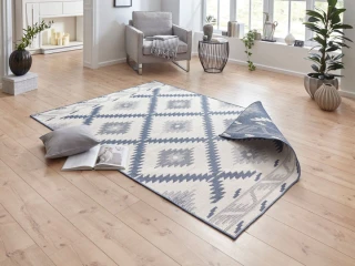 NORTHRUGS - Hanse Home koberce kusový koberec Twin Supreme 103430 Malibu blue creme – na ven i na doma