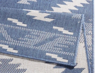 NORTHRUGS - Hanse Home koberce kusový koberec Twin Supreme 103430 Malibu blue creme – na ven i na doma