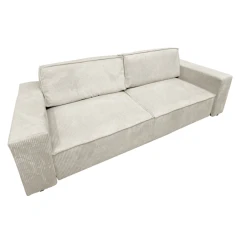 Rozkládací pohovka, smetanová, HARPERA BIG SOFA