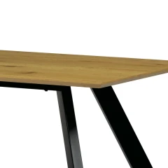 Stůl jídelní 180x90x75 cm, deska MDF, 3D dekor divoký dub HT-723 OAK