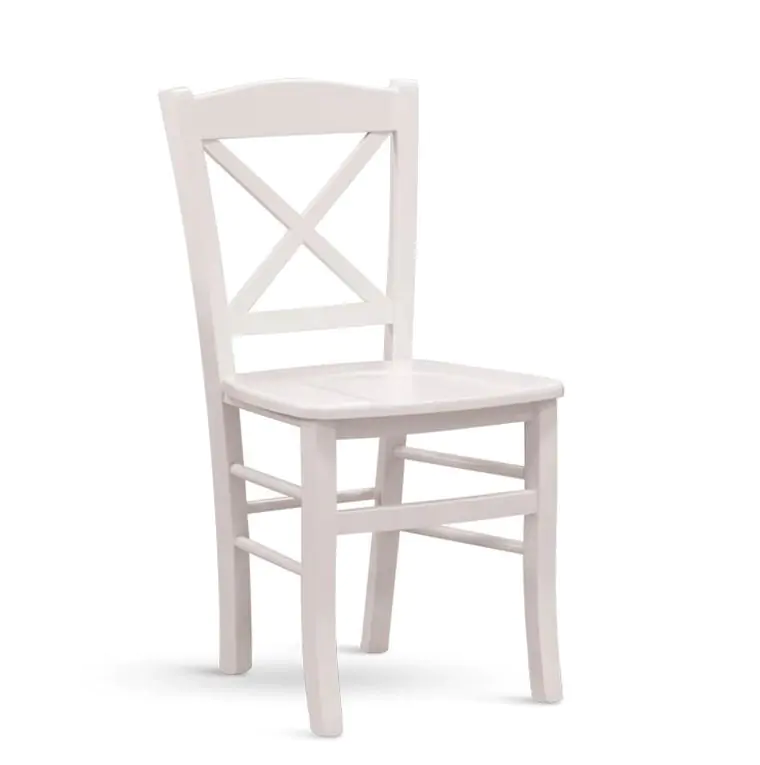 ATAN Dřevěná židle Clayton - masiv bílá - II.jakost