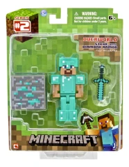 Figurka Minecraft Diamantový Steve s příslušenstvím FIBH1693