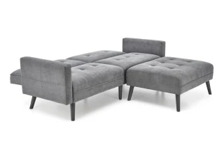 CORNELIUS sofa rozkładana z funkcją narożnika popiel (1p=1szt)