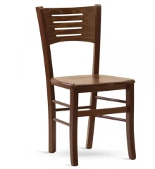 Dřevěná židle Verona masiv - tmavě hnědá