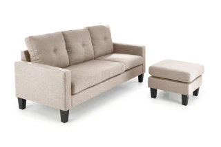 GERSON sofa z podnóżkiem beżowy (1p=1szt)