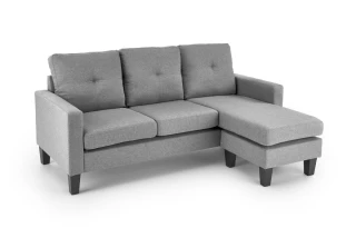 GERSON sofa z podnóżkiem popielaty (1p=1szt)