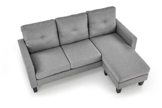 GERSON sofa z podnóżkiem popielaty (1p=1szt)