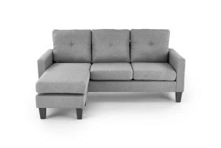 GERSON sofa z podnóżkiem popielaty (1p=1szt)