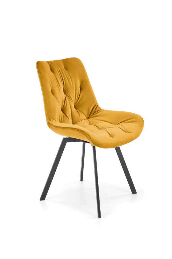 Halmar Otočná jídelní židle K519 - žlutá