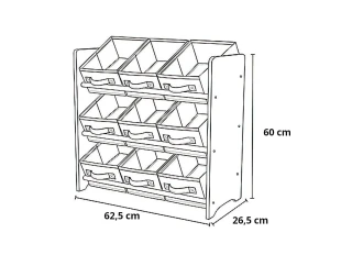 Organizér na hračky Color UBBH1320