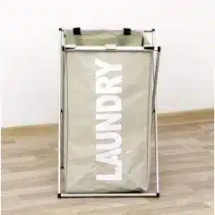 Látkový koš na prádlo LAUNDRY TYP 1 - šedobéžová