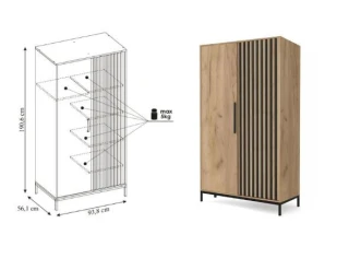 Šatní skříň LAMINO S-1 č.3