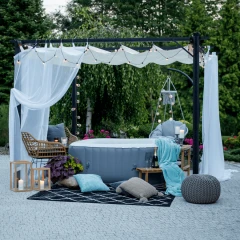 Pergola PEPY BASIC - hliník grafit / smetanová č.8