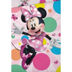 Dětské povlečení Myška Minnie s motýlky 140x200 cm POFA1795