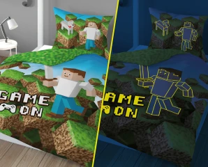 Dětské svítící povlečení Minecraft 140x200 cm PODE1401