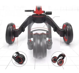 Dětská multifunční tříkolka 3v1 červená KABH1794