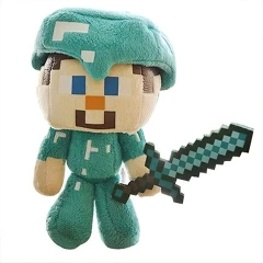 Plyšová hračka Minecraft Steve diamantový mini 16cm