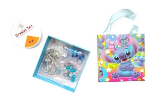 Dětská kreativní sada s korálky Stitch 125ks