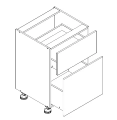 D60S/2 skříňka spodní s PD OMAGH sonoma