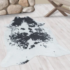 Ayyildiz kusový koberec Etosha 4114 black (tvar kožešiny)