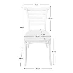 Stohovatelná židle, bílá, SAVITO
