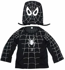 Dětský kostým 122/134 - Spiderman černý OPBH1421