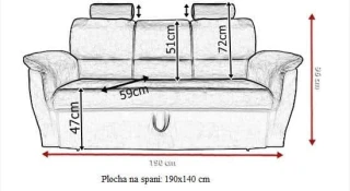 Sedací souprava Nadia tm.šedá