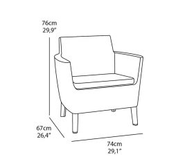 Set SALEMO balcony - grafit