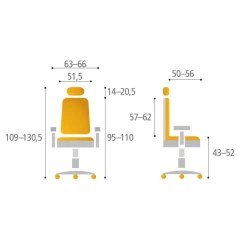 Kancelářská židle MEROPE SP - IW-07, antracit č.9