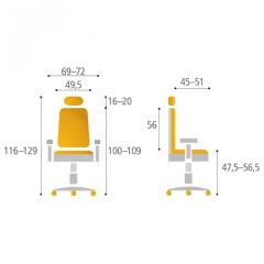 Kancelářská židle LACERTA - IW-01, černá č.9