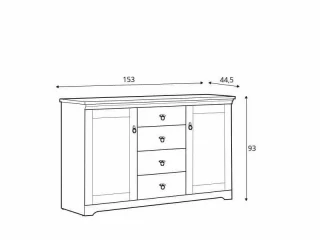 Komoda Patras KOM2D4S - Dub April č.4