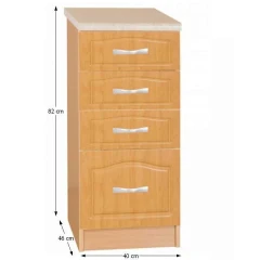 Kuchyňská skříňka, olše, LORA MDF NEW KLASIK S40SZ4