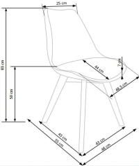 Jídelní židle K-245 č.3