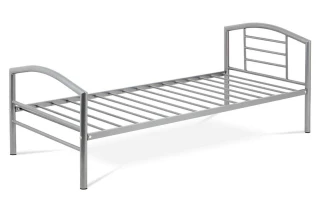 Postel jednolůžková 90x200, kov šedý lesk BED-1900 SIL č.2