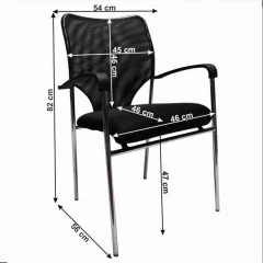 Zasedací židle, černá, UMUT