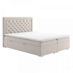 Postel DORMAN boxspring, 160x200, krémová