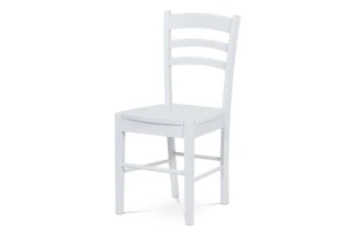 Dřevěná židle AUC-004 WT - bílá