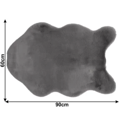 Umělá kožešina RABIT TYP 3 60x90 - šedá č.2