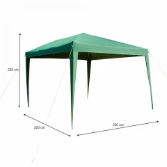 Nůžkový skládací zahradní altánek / pavilon, zelená, 2x2 m, TREKAN TYP 1