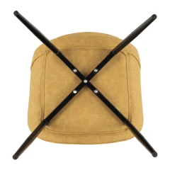 Židle HAZAL - žlutá/černá č.4