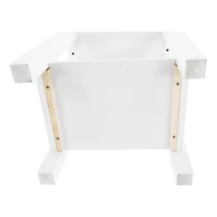 Noční stolek FOSIL, masív/bílá č.4